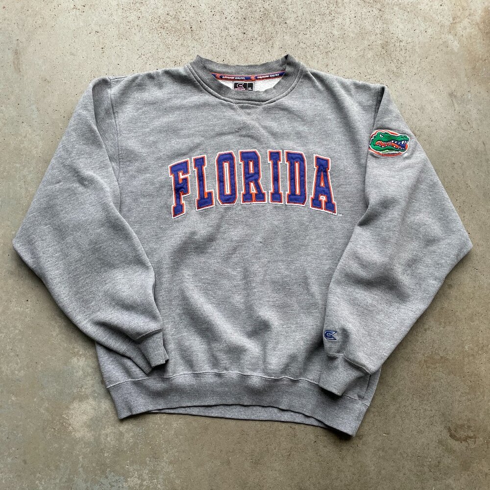 Vintage Florida Gators Heavyweight Sweatshirt Heather Gray Men's XL NFL Football